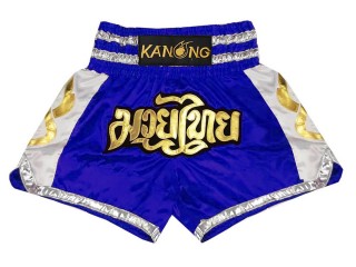 Kanong Muay Thai boxing Shorts : KNS-141 Blue